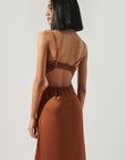 Marva Cowel Neck Midi Dress