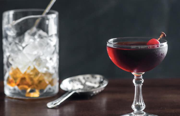 Sip on this Black Manhattan in the newest to TIE DYE for pieces!