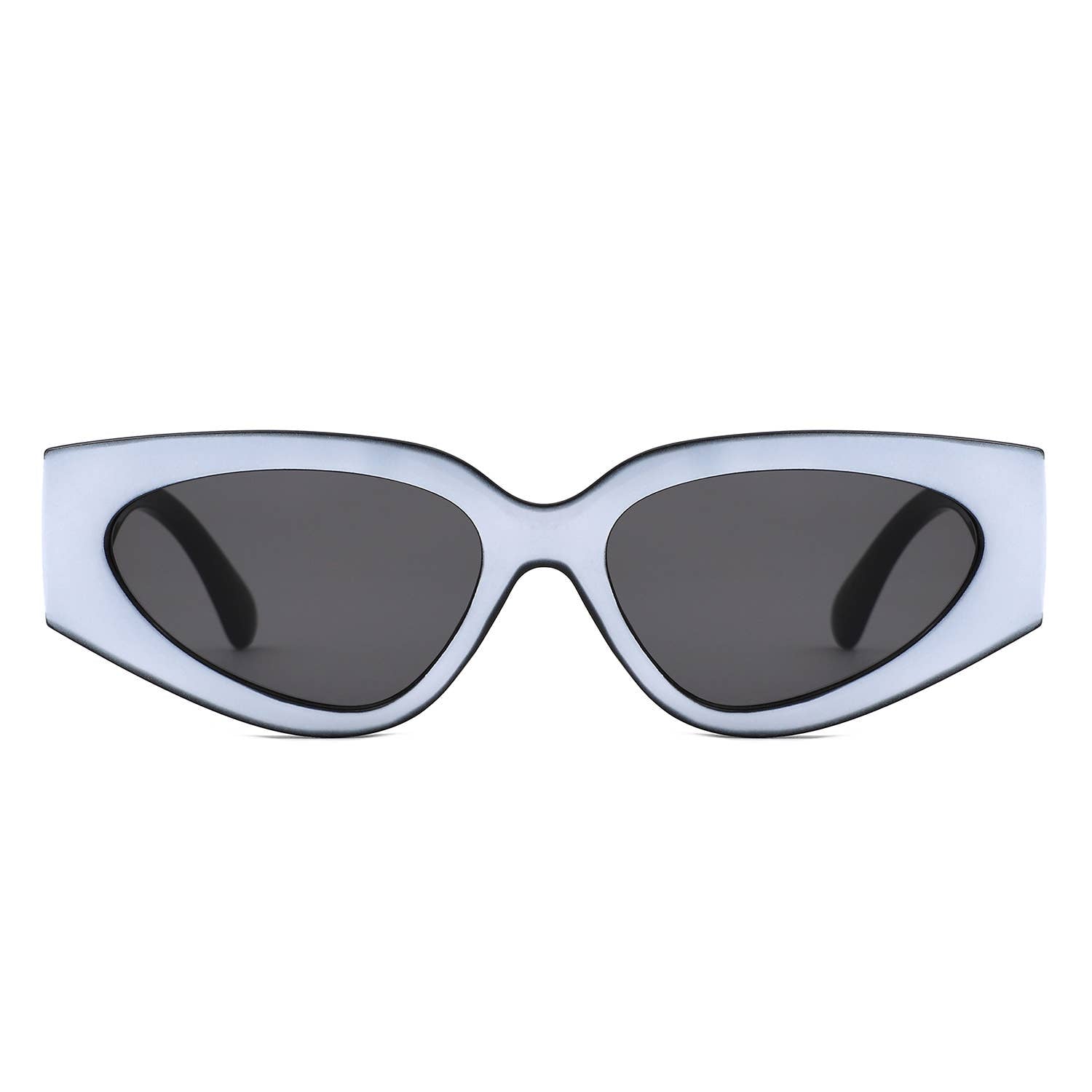 Retro Chic Narrow Bold 90s Women Cat Eye Sunglasses