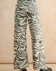 Zaza Zebra Wide Leg Jean
