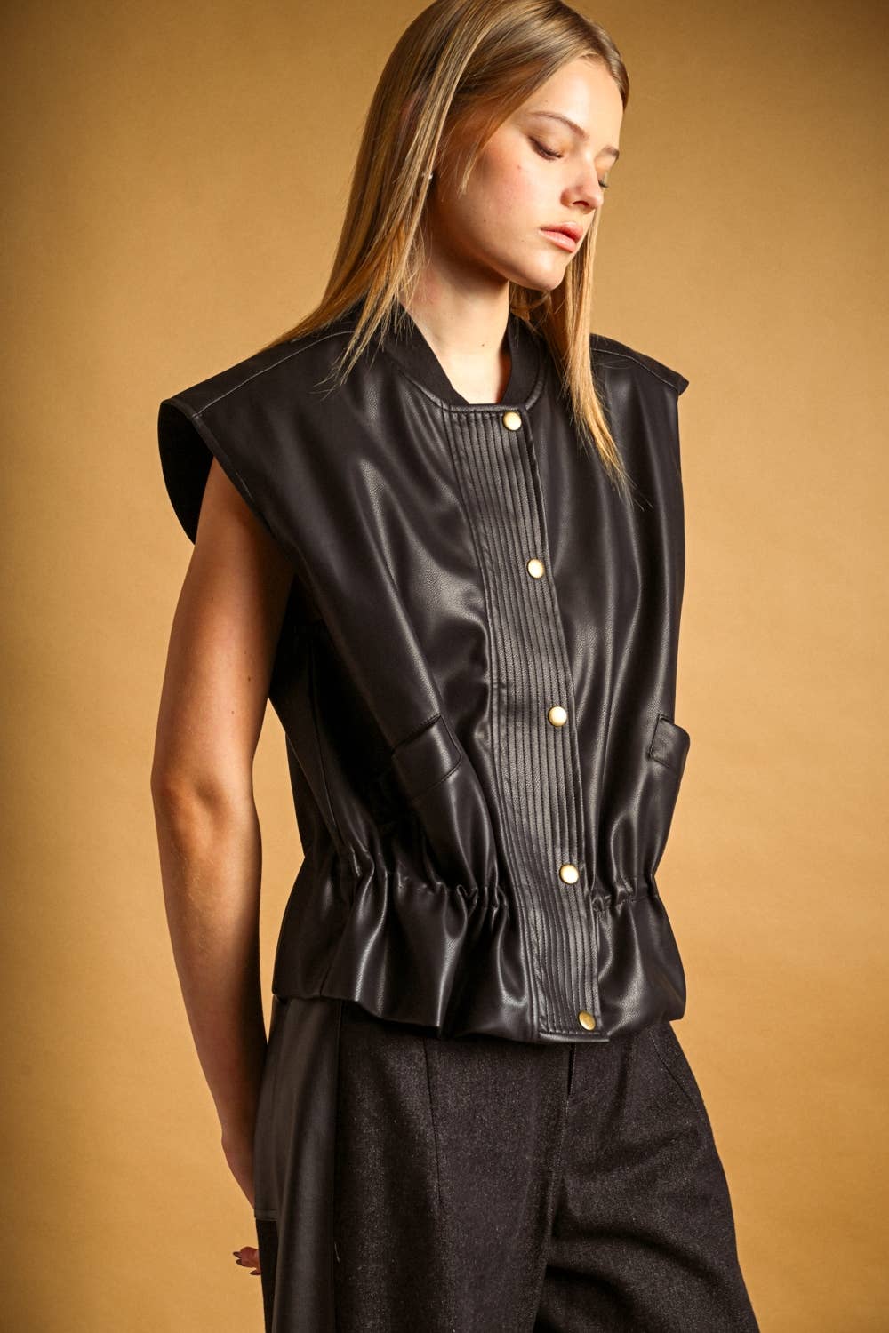 Matty Leather Vest