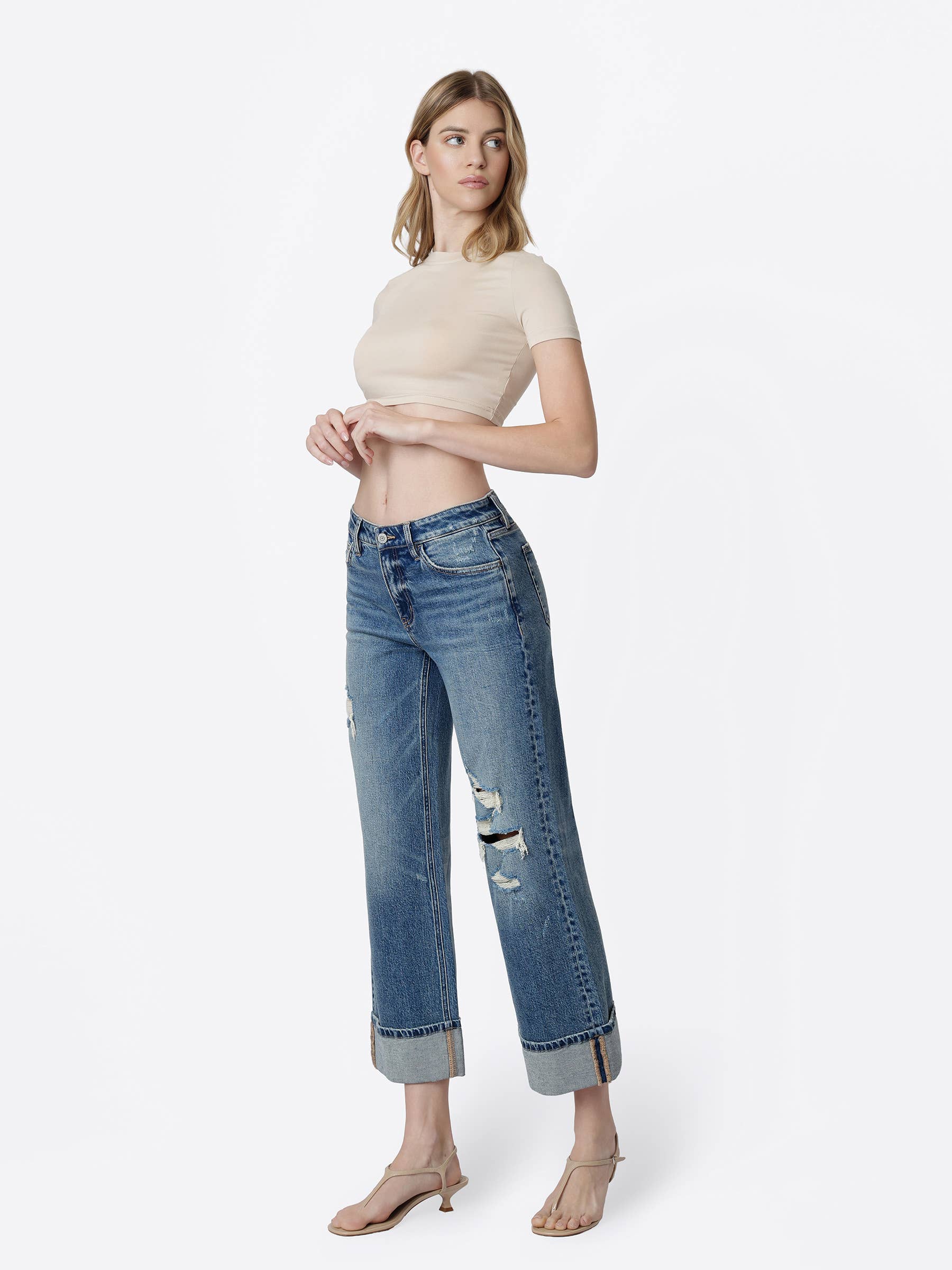 Camden Cuffed Crop