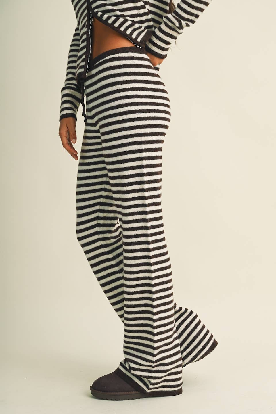 Striped Relaxed Pants with Drawstring Waist