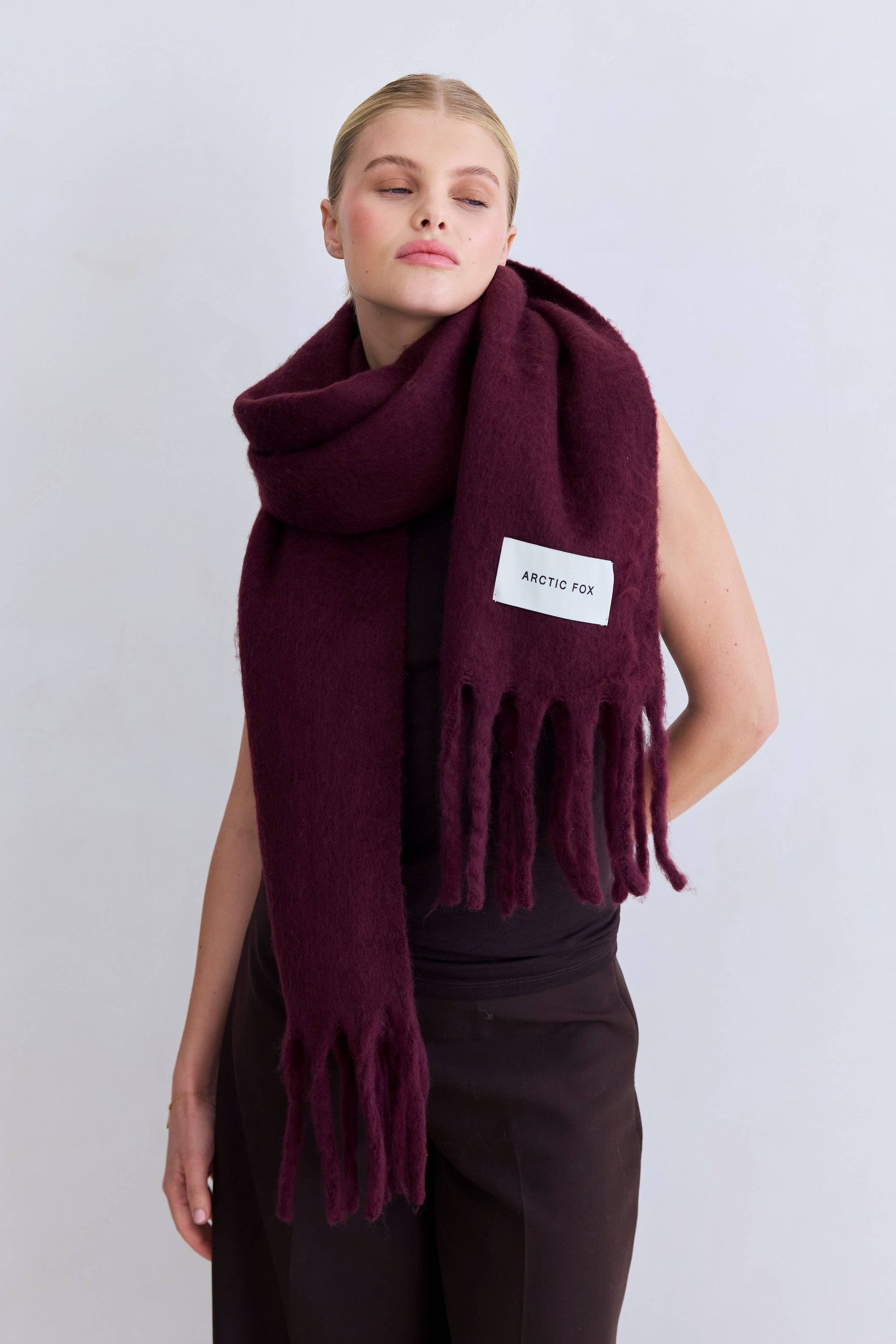 The Stockholm Scarf Cherry Lacquer