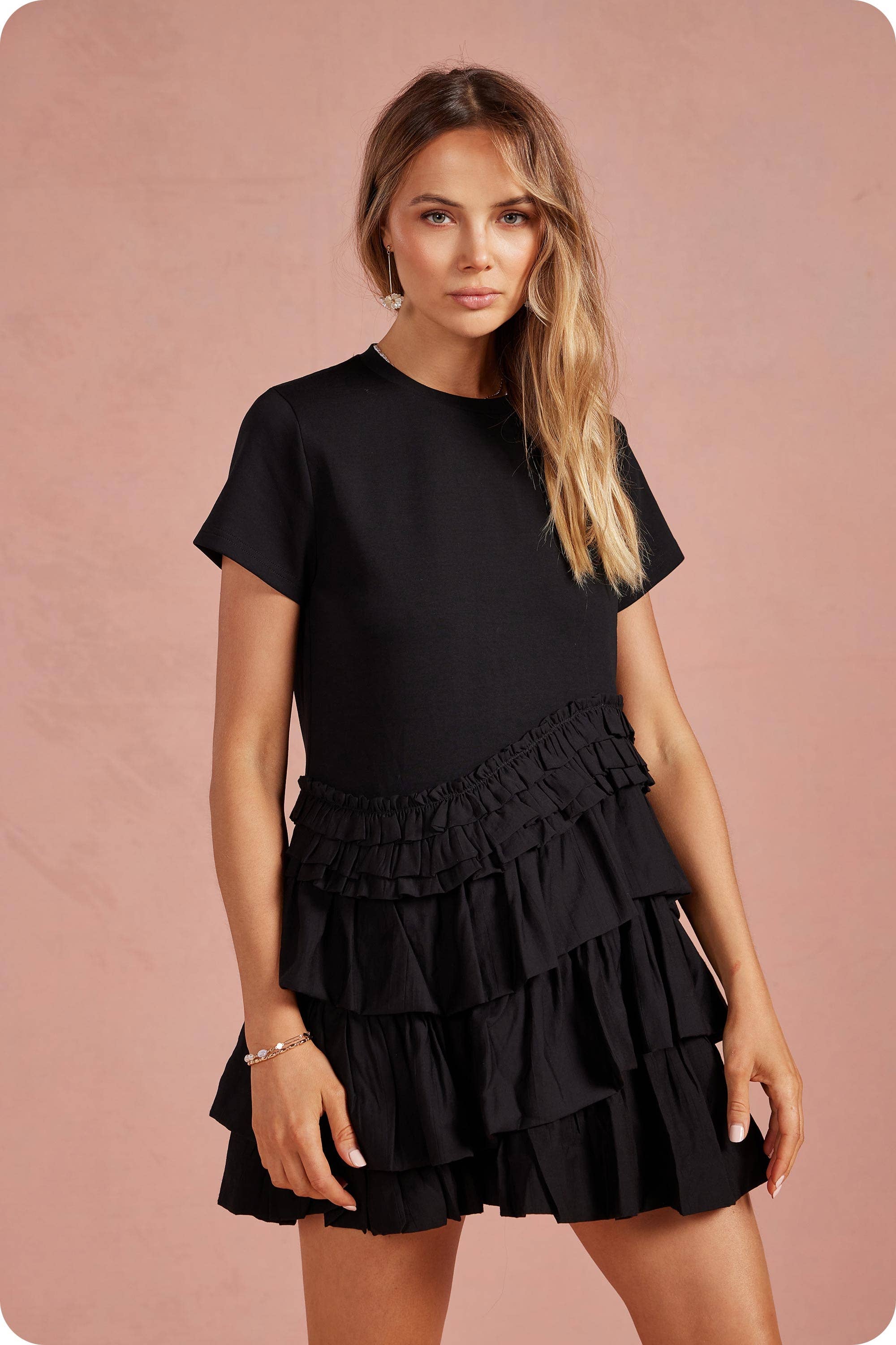 Florence Ruffle Frill Mini Dress