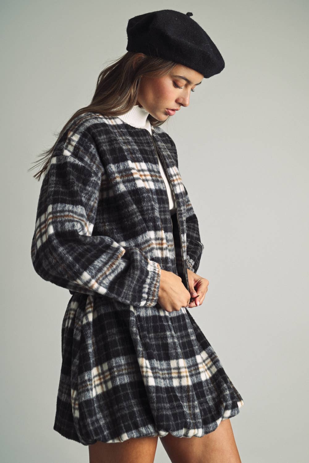 Odette Plaid Jacket