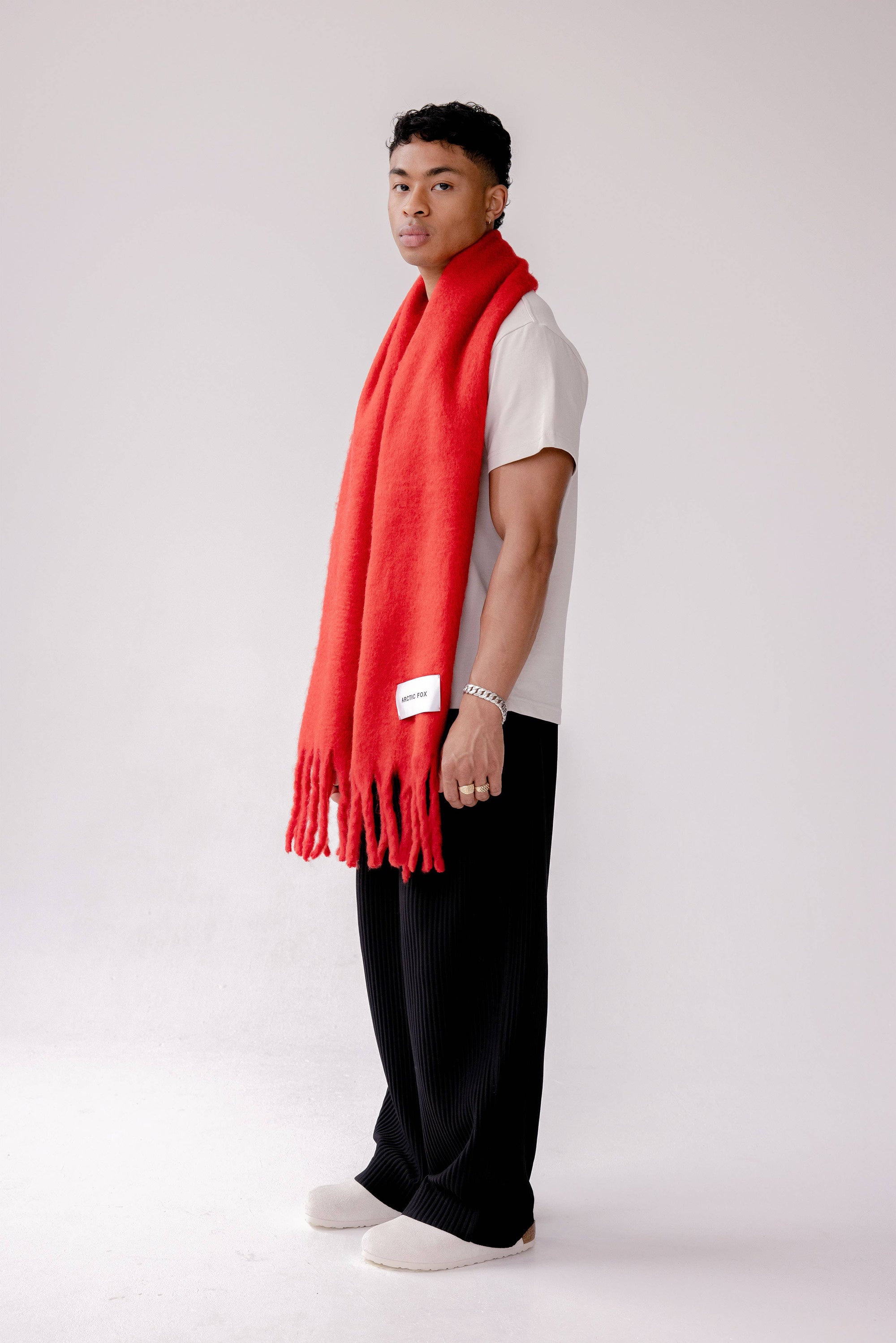 The Stockholm Scarf  Crimson Red