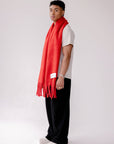 The Stockholm Scarf  Crimson Red