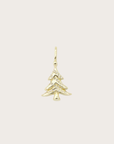 Christmas Tree Charm in Bright White Crystal