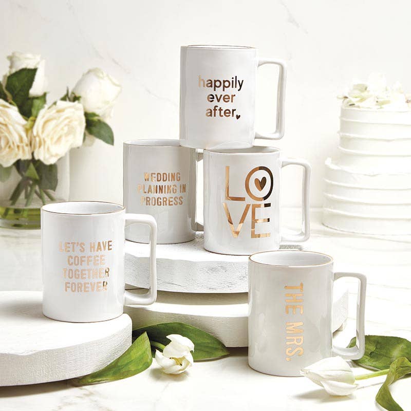 Gold Foil Organic Mug - Happily Ever After
