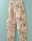 Boho Patchwork Wide Leg Pants
