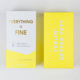 Everything is Fine Shower Steamers - Sea Salt, Citrus & Neroli - Set of 8 Tabs