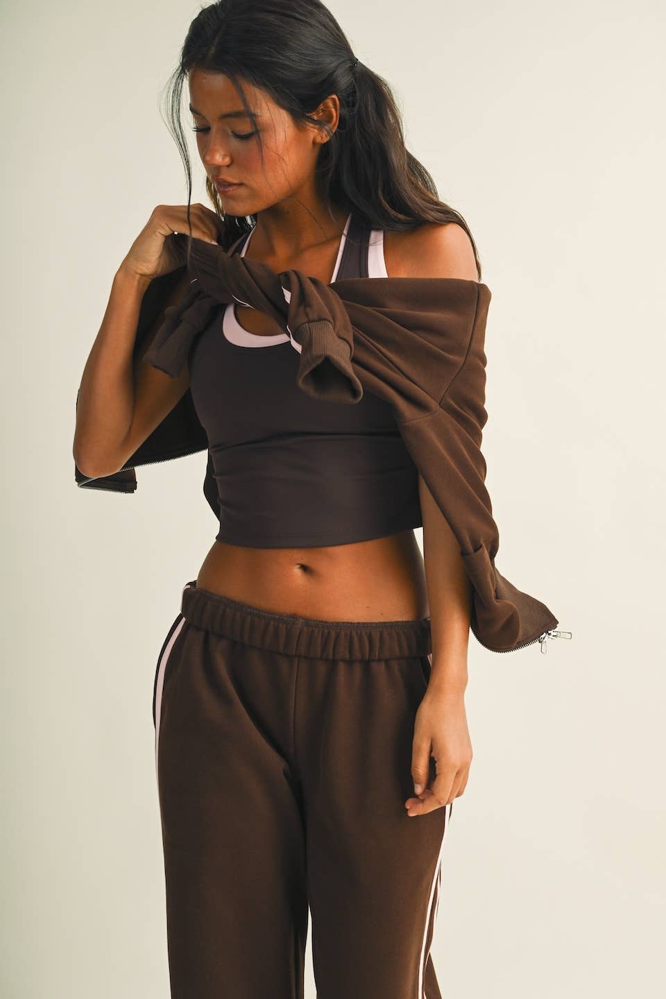 Double Layered Racerback Tank Top