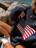 USA American Flag Sweater