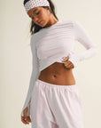 Long Sleeve Crossover Top