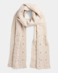 Sweet Scallop Glam Knit Scarf