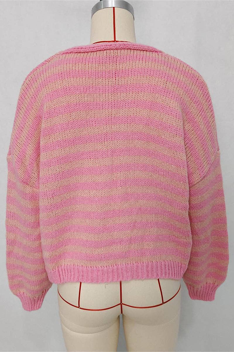 Bea Striped Cardigan