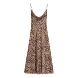 Vivian Leopard Print Slip Dress