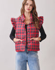 Rosalyn Plaid Vest