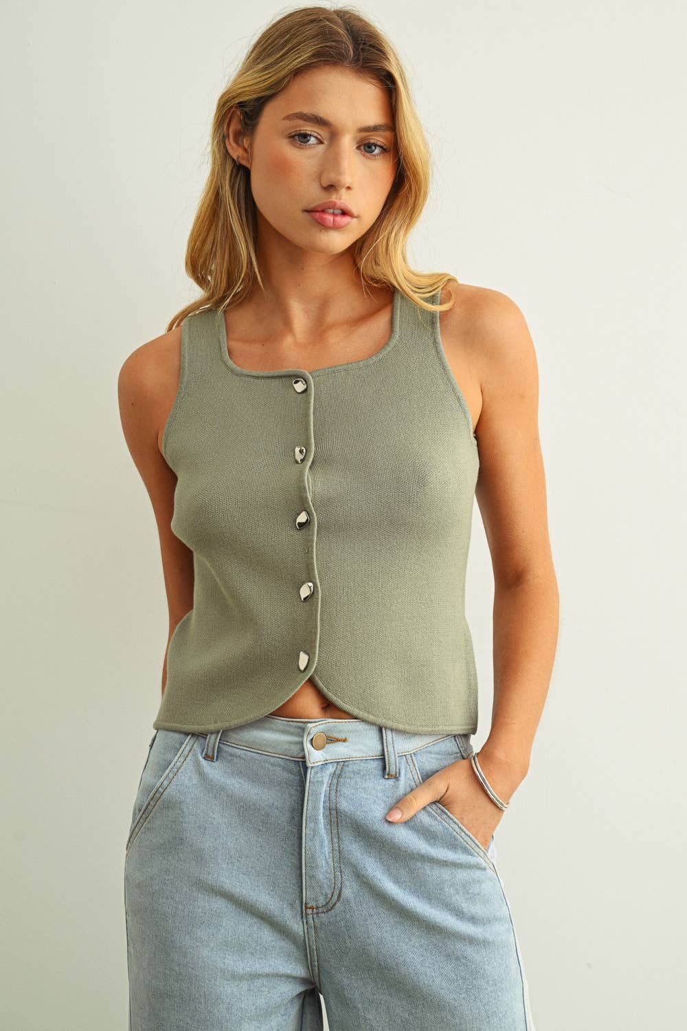 Vanna Knit Vest Top