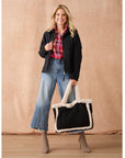 Laila Faux Fur Tote