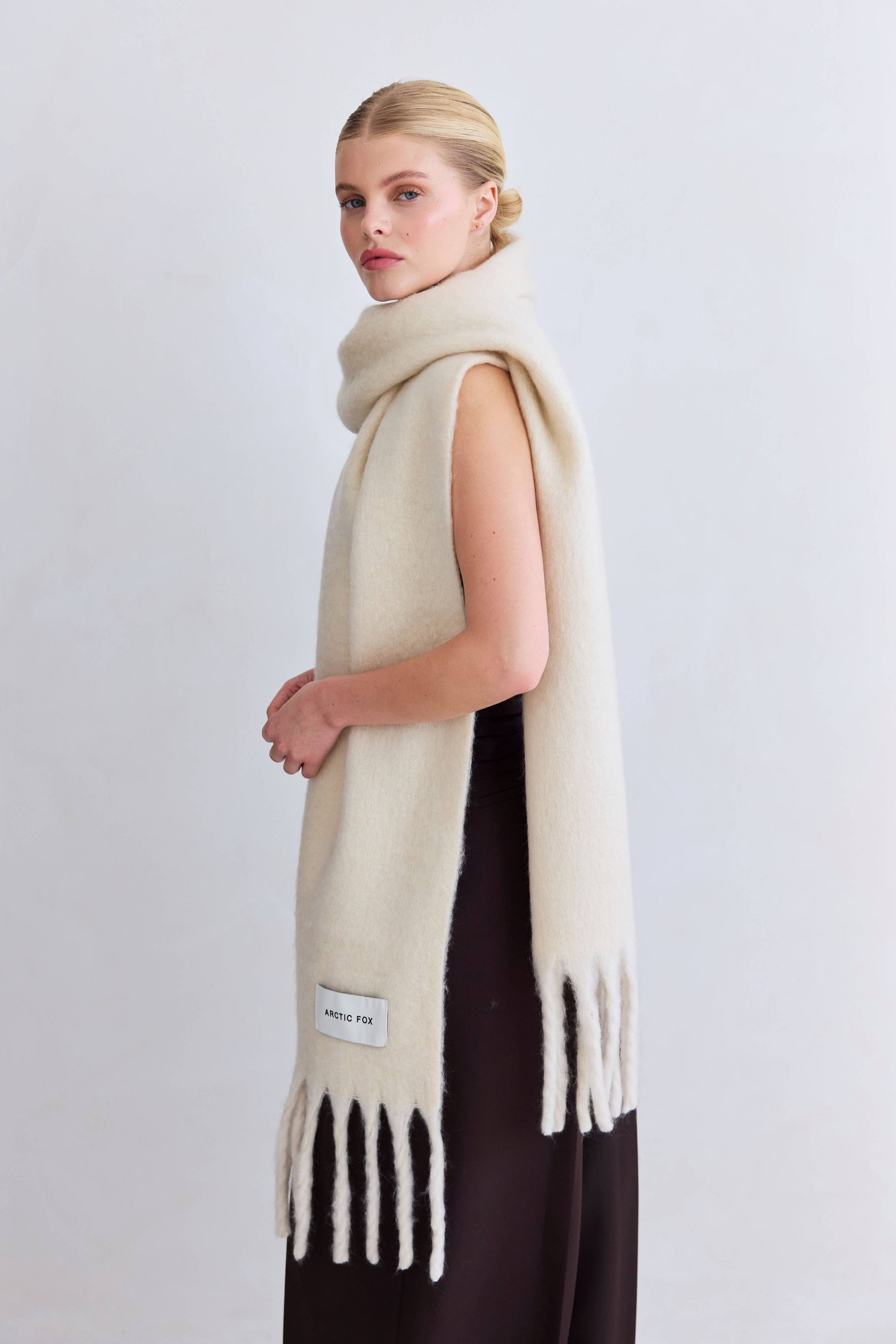 The Reykjavik Scarf Pebble Beige