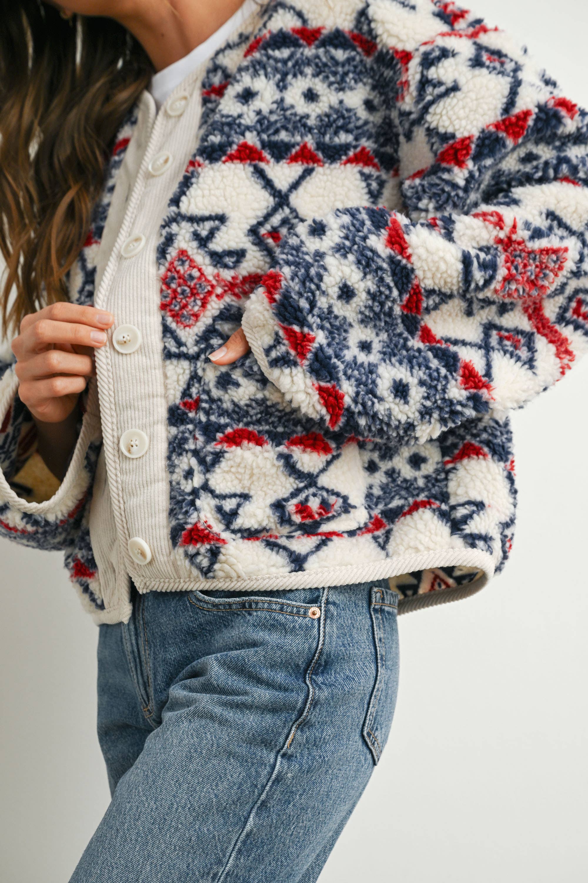 Cora Fleece Long Sleeve Jacket