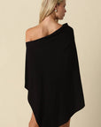 Claire Asymmetrical Knit Poncho