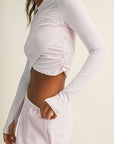 Long Sleeve Crossover Top