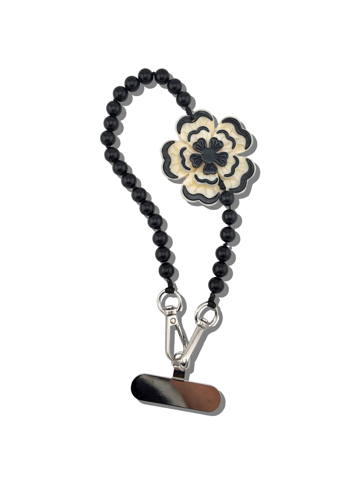 Hand-painted Dianthus Bracelet Phone Chain
