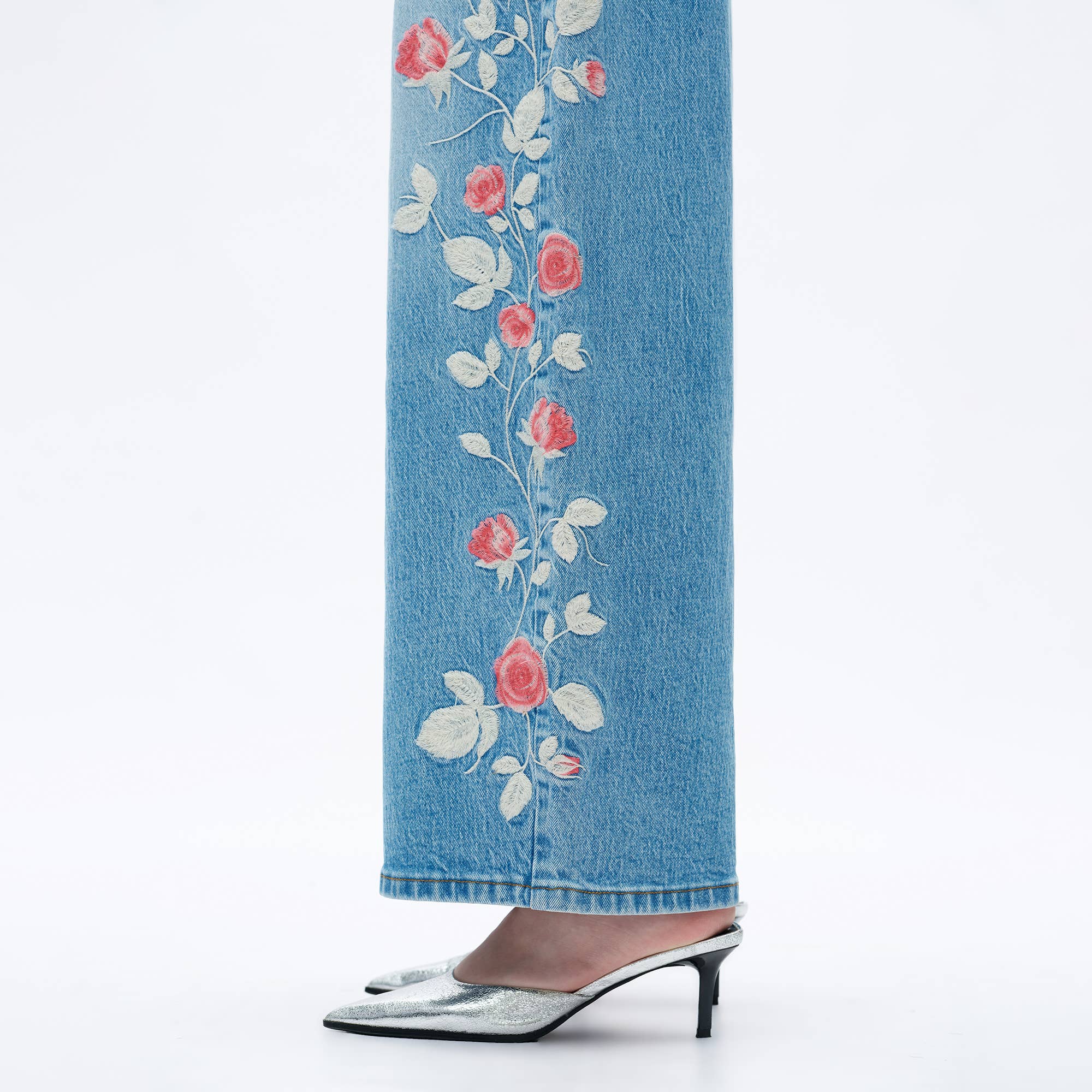 Charlie Floral Embroidery Jean – SANITY