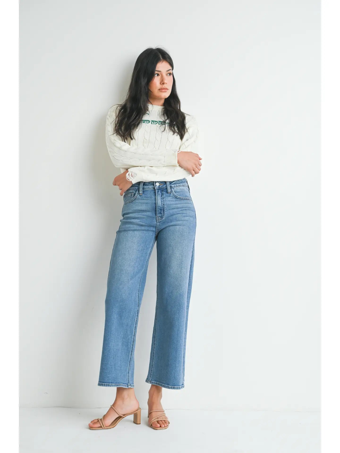 Millie Slim Wide Leg Jean