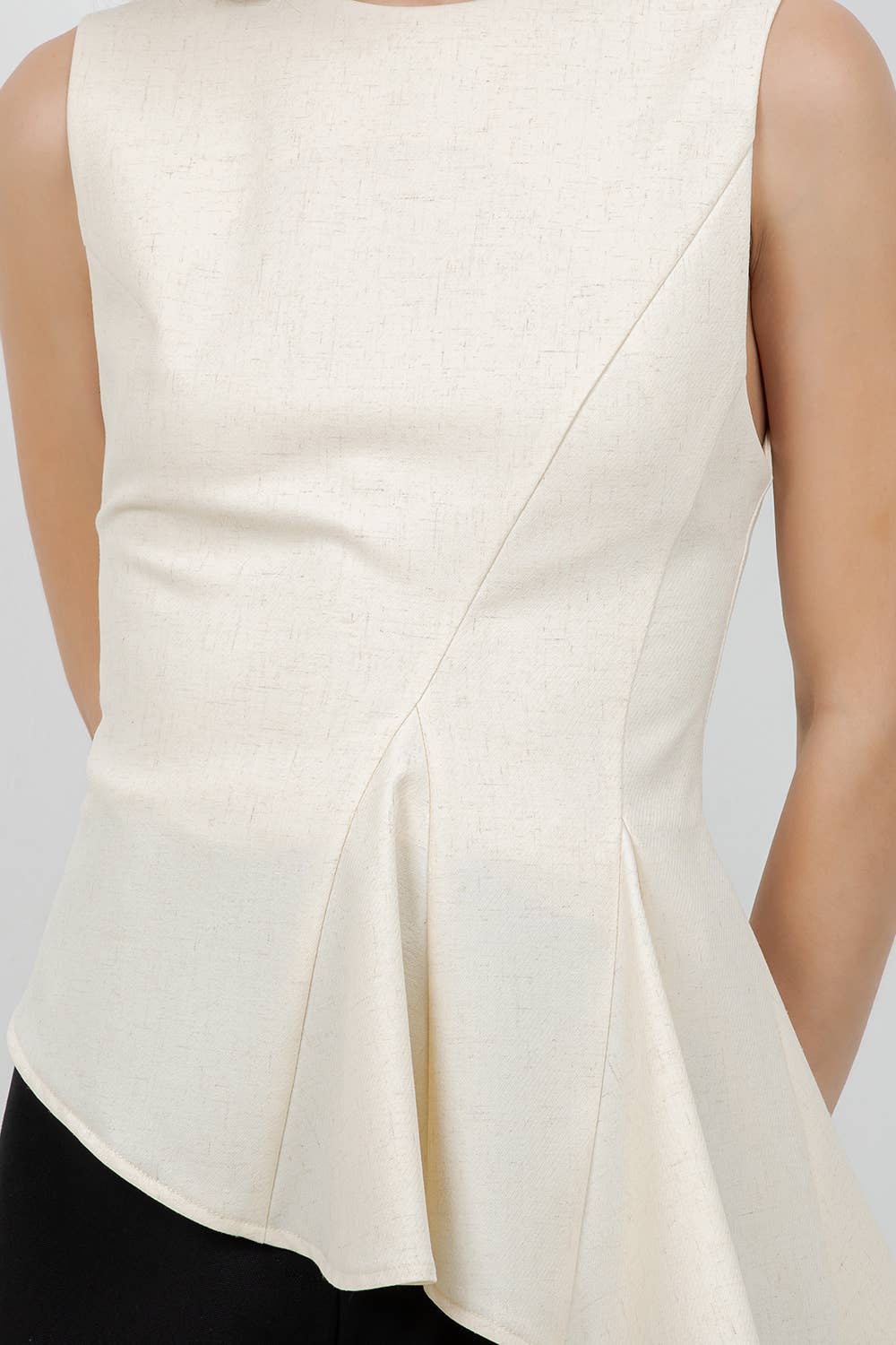 Dina Sleeveless Ruffle Top