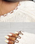 Reyna Contrast Stitch Sweater