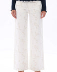 Winnie Lace Jeans- White