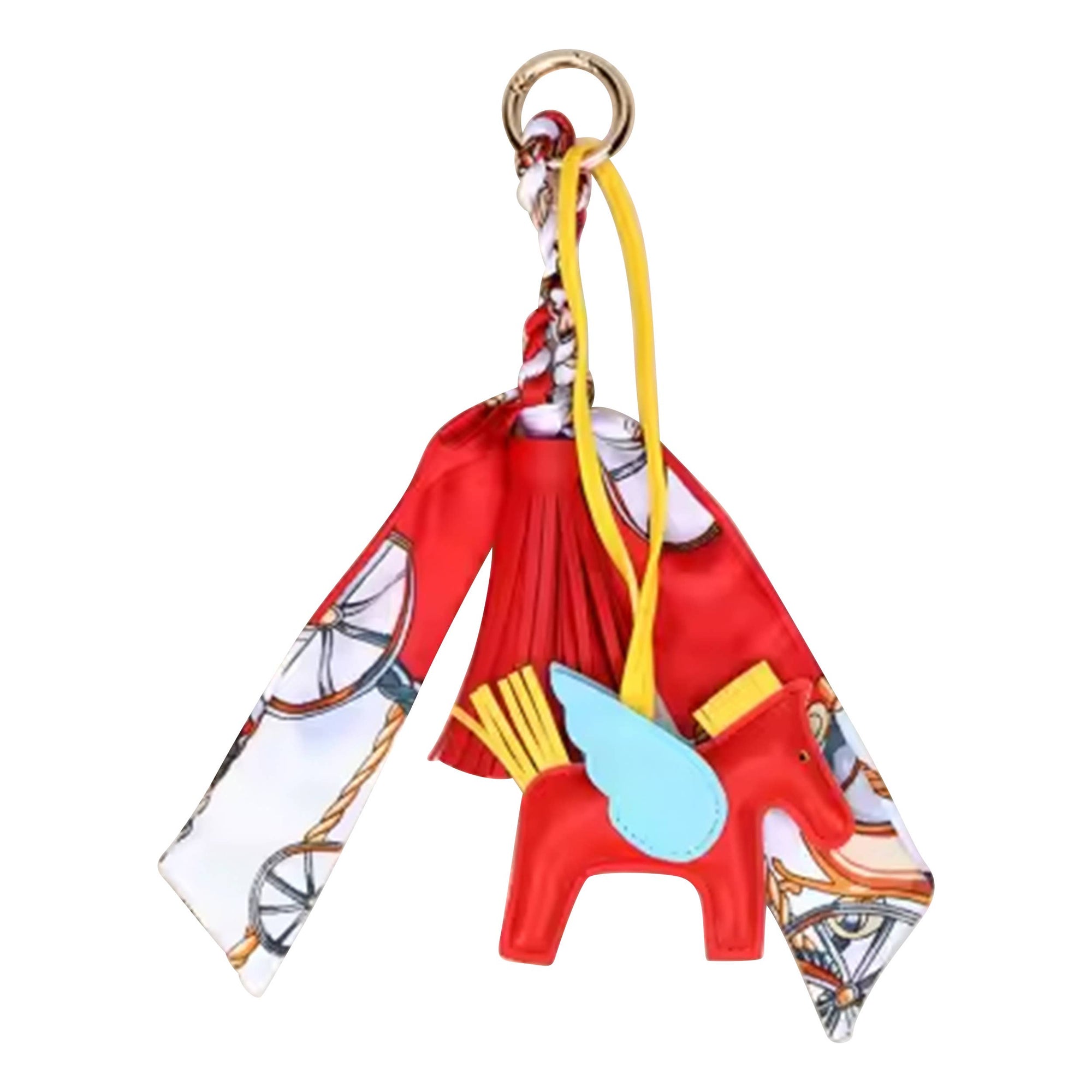 Horse &amp; Tassle Charm w/ Scarf Bag/Purse Charm