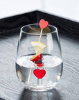 Heart Icon Stemless Wine Glass