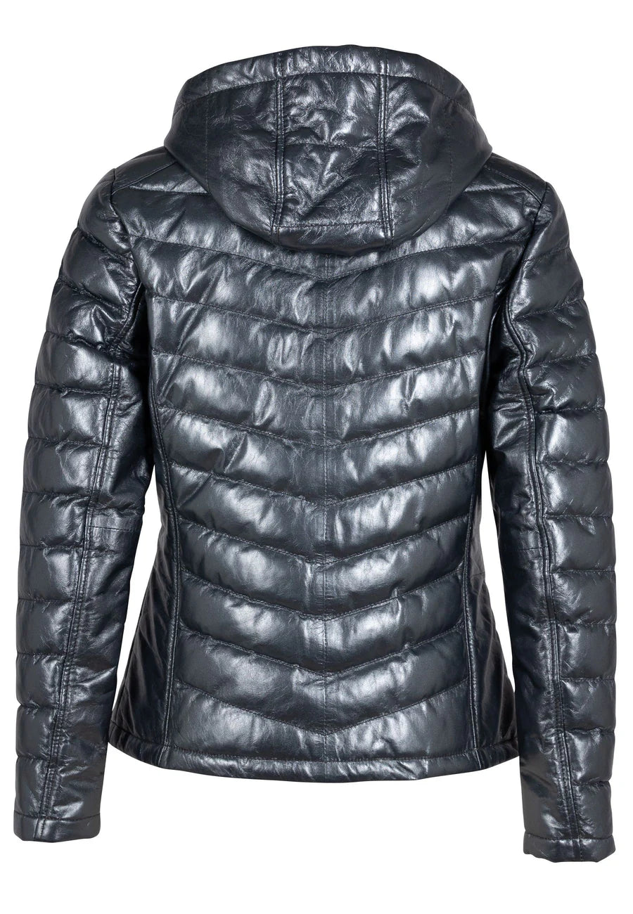 Corbin Metallic Leather Jacket