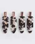 Eco-Friendly Creaseless Clips 4pc Set - Black Terrazzo - sanitystyle