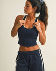 Double Layered Racerback Tank Top