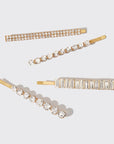 Holiday All Dressed up Rhinestone Bobby Pins 4pc Set