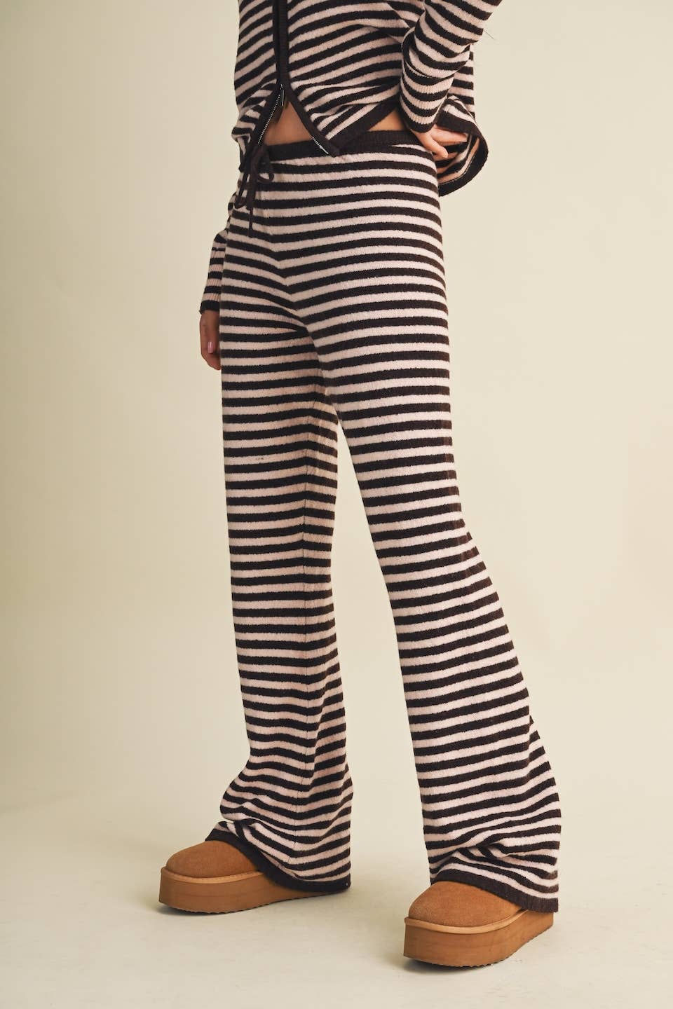 Striped Relaxed Pants with Drawstring Waist