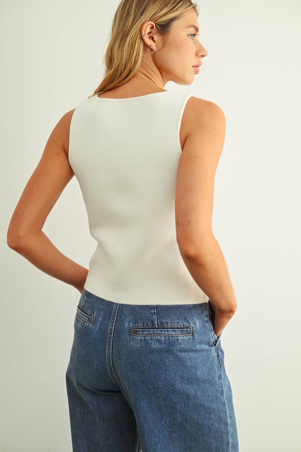 Vanna Knit Vest Top
