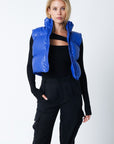 Poppy Faux Leather Puffer Vest