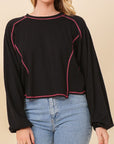 Stitches Long Sleeve Top