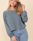 Stitches Long Sleeve Top