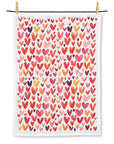 Colourful Hearts Kitchen Towel