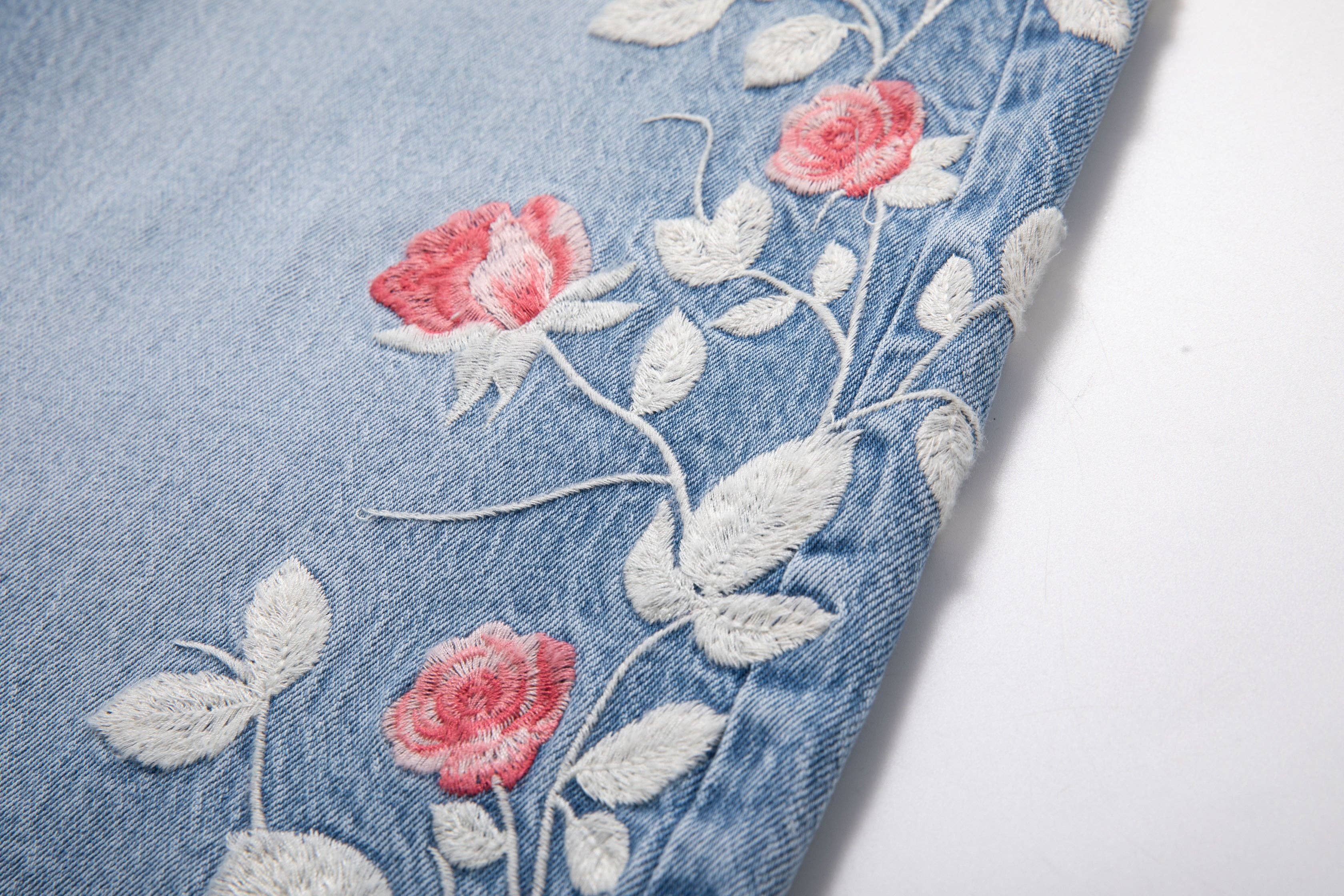 Charlie Floral Embroidery Jean – SANITY