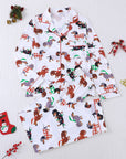 Merry Dachshund Women's Long Sleeve Pajama Set