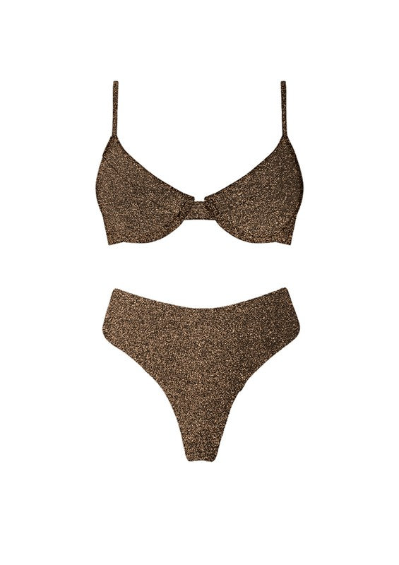 Paris Brown Shimmer Bikini